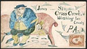 Sale 1242, Lot 217, Three-Cent: Illustrated Designs