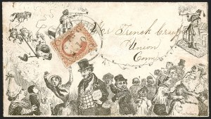 Sale 1242, Lot 218, Three-Cent: Illustrated Designs