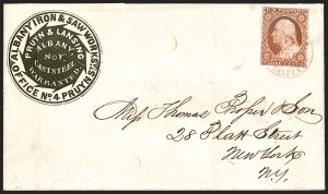 Sale 1242, Lot 225, Three-Cent: Illustrated Designs