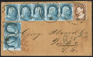 Sale 1242, Lot 25, One-Cent: Plate One Early, cont. (Scott 7-8A)