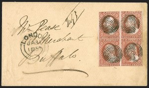 Sale 1242, Lot 260, Three-Cent: Uses from Canada