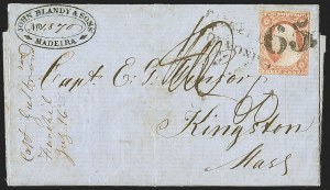 Sale 1242, Lot 271, Three-Cent: Foreign Mails