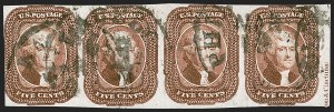 Sale 1242, Lot 278, Five-Cent: Off-Cover (Scott 12)