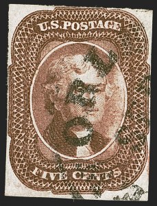 Sale 1242, Lot 290, Five-Cent: Off-Cover (Scott 12)