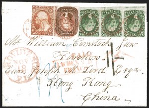 Sale 1242, Lot 321, Five-Cent: Foreign Mails (Scott 12)
