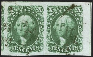 Sale 1242, Lot 347, Ten-Cent: Type II, Off-Cover (Scott 14)
