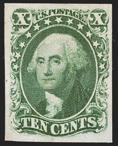 Sale 1242, Lot 362, Ten-Cent: Type III, Off-Cover (Scott 15)