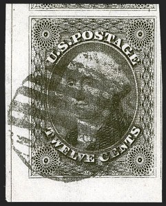 Sale Number 1242, Lot Number 395, Twelve-Cent: Off-Cover (Scott 17)