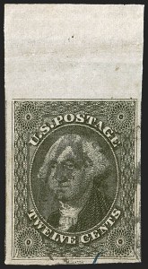Sale 1242, Lot 397, Twelve-Cent: Off-Cover (Scott 17)
