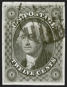 Sale 1242, Lot 404, Twelve-Cent: Off-Cover (Scott 17)