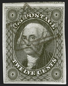 Sale 1242, Lot 410, Twelve-Cent: Off-Cover (Scott 17)