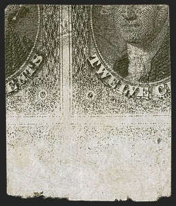 Sale 1242, Lot 421, Twelve-Cent: Off-Cover (Scott 17)