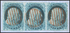 Sale 1242, Lot 6, One-Cent: Plate One Early (Scott 5-5A)