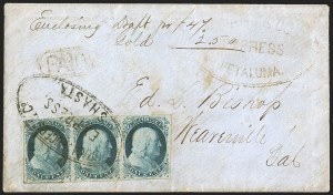 Sale 1242, Lot 66, One-Cent: Plate One Late (Scott 7, 9)