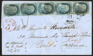 Sale 1242, Lot 68, One-Cent: Plate One Late (Scott 7, 9)