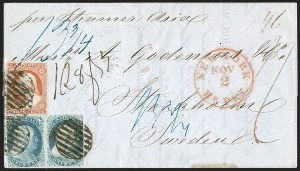 Sale 1242, Lot 71, One-Cent: Plate One Late (Scott 7, 9)