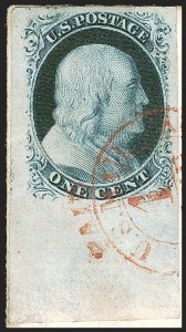 Sale 1242, Lot 85, One-Cent: Plate Two (Scott 7, 8)