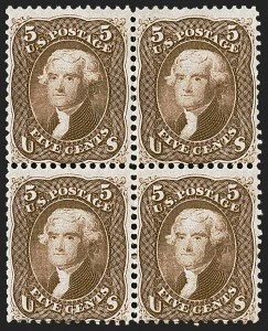 Sale 1244, Lot 129, 1861-66 Issue (Scott 63-78)
