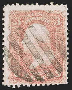 Sale 1244, Lot 135, 1867-68 Grilled Issue (Scott 79-101)