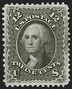 Sale 1244, Lot 161, 1867-68 Grilled Issue (Scott 79-101)