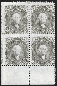 Sale 1244, Lot 166, 1867-68 Grilled Issue (Scott 79-101)