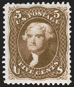 Sale 1244, Lot 174, 1875 Re-Issue of 1861-66 Issue (Scott 102-111)