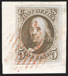 Sale 1244, Lot 23, 1847 Issue (Scott 1-2)