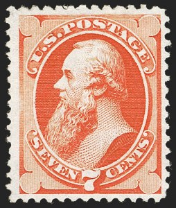 Sale 1244, Lot 261, 1875 Continental Bank Note Co. Hard Paper Special Printing (Scott 167-177, 180)