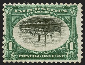 Sale 1244, Lot 380, 1901 Pan-American Issue and Inverts (Scott 294-299)