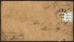 Sale 1244, Lot 522, Confederate States, Postmasters' Provisionals