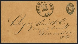 Sale 1244, Lot 527, Confederate States, Postmasters' Provisionals