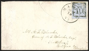 Sale 1244, Lot 538, Confederate States, Postmasters' Provisionals
