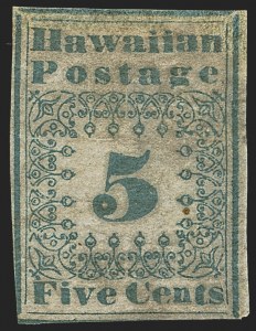 Sale 1244, Lot 568, Hawaii, including Missionary Stamps