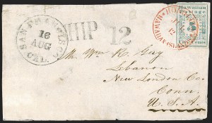 Sale 1244, Lot 569, Hawaii, including Missionary Stamps