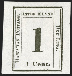 Sale 1244, Lot 586, Hawaii, including Missionary Stamps