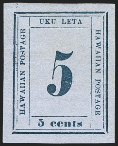Sale 1244, Lot 587, Hawaii, including Missionary Stamps