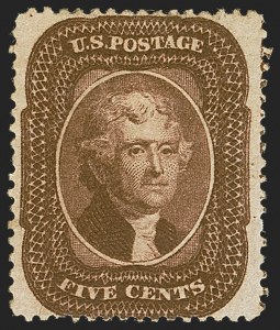 Sale 1244, Lot 79, 1857-60 Issue (Scott 18-39)