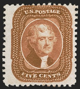 Sale 1244, Lot 95, 1875 Reprint of 1857-60 Issue (Scott 40-47)