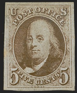 Sale 1245, Lot 1005, 1847 Issue (Scott 1-2)