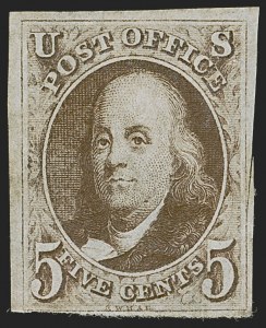 Sale 1245, Lot 1006, 1847 Issue (Scott 1-2)