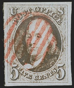 Sale 1245, Lot 1008, 1847 Issue (Scott 1-2)