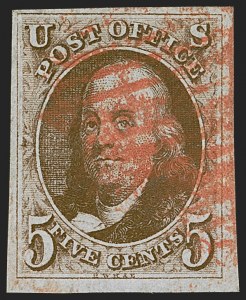 Sale 1245, Lot 1012, 1847 Issue (Scott 1-2)
