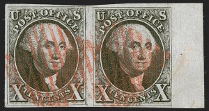 Sale 1245, Lot 1041, 1847 Issue (Scott 1-2)