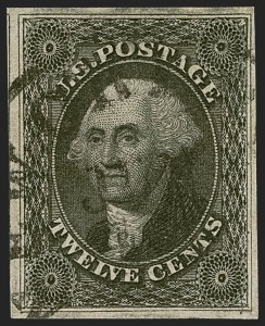 Sale 1245, Lot 1082, 1851-56 Issue (Scott 5-17)