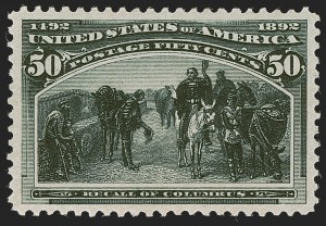 Sale 1245, Lot 1491, 50c-$5.00 1893 Columbian Issue (Scott 240-245)