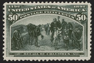 Sale 1245, Lot 1492, 50c-$5.00 1893 Columbian Issue (Scott 240-245)