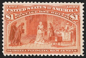 Sale 1245, Lot 1497, 50c-$5.00 1893 Columbian Issue (Scott 240-245)