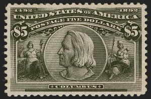 Sale 1245, Lot 1520A, 50c-$5.00 1893 Columbian Issue (Scott 240-245)