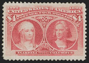 Sale 1245, Lot 1520A, 50c-$5.00 1893 Columbian Issue (Scott 240-245)