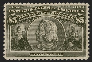 Sale 1245, Lot 1522, 50c-$5.00 1893 Columbian Issue (Scott 240-245)